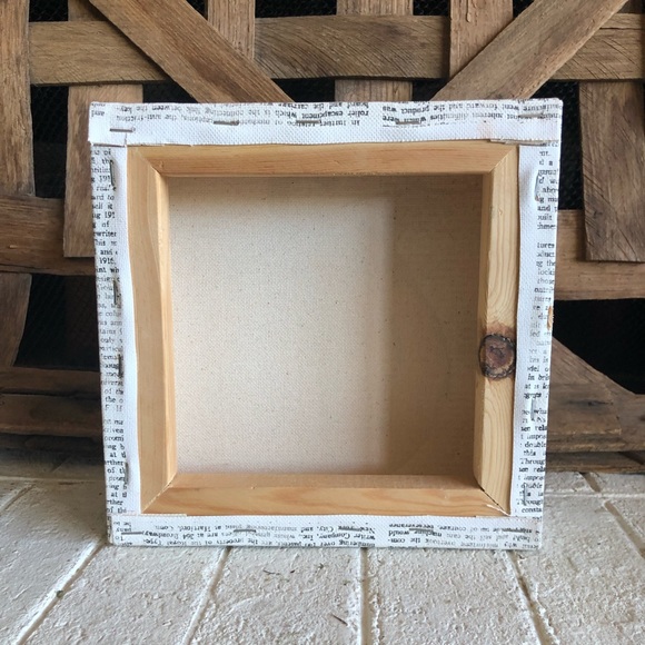 Hand painted pumpkin on thick canvas 8 x 8 (445-23) - Picture 3 of 6